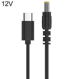 Câble adaptateur d'alimentation CC 12 V 5,5 x 2,5 mm vers Type-C