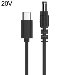 Câble adaptateur d'alimentation CC 20 V 5,5 x 2,1 mm vers Type-C