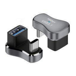 Adaptateur de charge coudé en forme de U 140W 20Gbps USB-C / Type-C mâle vers USB femelle