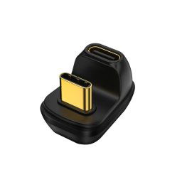Coude en forme de U Type-C/USB-C adaptateur de charge de transfert de données mâle à femelle, forme d'interface : 4.0