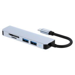 ENKAY Hat-Prince Adaptateur de station d'accueil 5 en 1 HUB Lecteur de carte SD/TF, Interface : Type-C