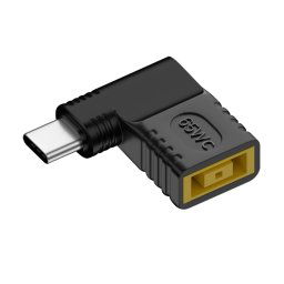 Pour Lenovo Square Port 65W DC Input vers USB-C / Type-C PD Power Adapter