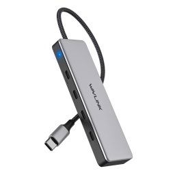 WAVLINK WL-UHP3411 Hub de transfert de données 10G Adaptateur 4-en-1 Type-C vers 4 ports USB-C 3.2 Gen2