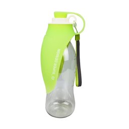 Chien d'alimentation en PET hors de la tasse de tasse d'eau à flip en extérieur de grande capacité (vert)