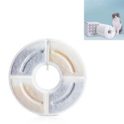 CORE DE FILTRE DE DISTRIBUTEUR D'EAU AUTOMATIQUE ROND PET Automatique Automètre Haute Valeur de noix de coco Filtre de charbon Activé Coton, Spécifications: 4 pcs / boîte