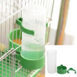 10 PCS Oiseaux pratiques Équipement d'alimentation Parrot oiseau buveur d'arroseur d'arrosage avec des clips (s)
