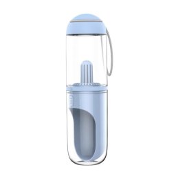 Tasse de voyage en plein air pour animaux de compagnie, bouteille d'eau de voyage Portable en plein air (bleu)