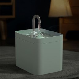 Fontaine à boire à flux de circulation automatique Cat USB anti-séchage (vert forêt)
