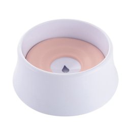 Eau potable pour chien Pot pour chien non mouillé Bouche éclaboussée Eau de grande capacité Flottabilité pour chien Bol (rose)