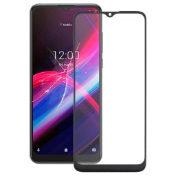 Lentille en verre extérieur à l'écran avant pour T-Mobile Revvvl 4+ 5062Z (Noir)