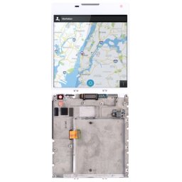 Écran LCD d'origine pour BlackBerry Passport Q30 Digitizer Assemblage complet avec cadre (Blanc)