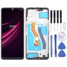 Pour T-Mobile REVVL V + 5G Écran LCD Numériseur Assemblage complet avec cadre (Noir)