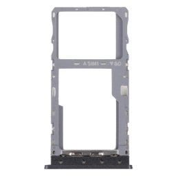 Pour T-Mobile REVVL 4 4G Plateau de carte SIM d'origine + plateau de carte Micro SD (noir)