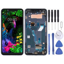 Écran LCD pour LG G8s ThinQ LMG810, LM-G810, LMG810EAW avec numériseur complet avec cadre (noir)
