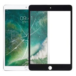 Lentille en verre externe de l'écran avant pour iPad Pro 12,9 pouces (2018) (noir)