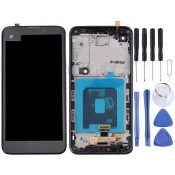 Écran LCD TFT pour écran LG X / K500 avec numériseur complet avec cadre (noir)