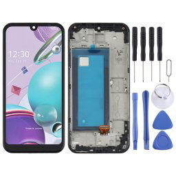 Écran LCD TFT pour LG K31 LM-K300Q, Assemblage complet du numériseur LMK300 avec cadre (Noir)