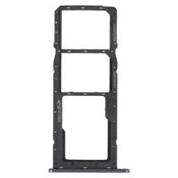 Plateau de carte SIM + plateau de carte SIM + plateau de cartes Micro SD pour LG K41S LMK410EMW LM-K410EMW LM-K410 (Noir)
