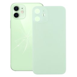 Couvercle de batterie arrière à grand trou de caméra de remplacement facile pour iPhone 12 (vert)