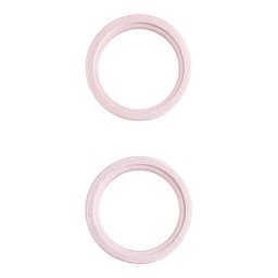 2 PCS Caméra arrière Verre Verre Métal Distributeurs à l'extérieur Bague de cerceau pour iPhone 13 Mini (or)