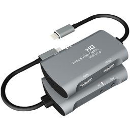 Z30A HDMI Femelle + Micro vers HDMI Femelle + Audio + Boîte de Capture Vidéo USB-C / Type-C