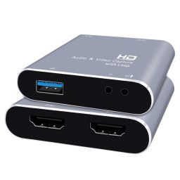 Z37 HDMI Femelle + Micro vers HDMI Femelle + Audio + USB Carte de Capture Vidéo et Audio HD avec Boucle