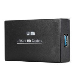 WIMI EC288 USB 3.0 HDMI 1080P Boîte de flux de périphérique de capture vidéo, pas besoin d'installer le pilote (noir)