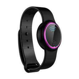 Bracelet anti-moustique électronique à ultrasons, montre portable d'extérieur, anti-moustique (noir violet)