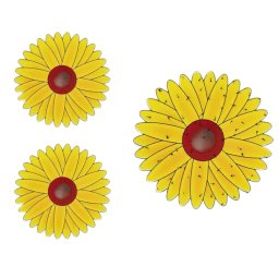Lot de 3 autocollants anti-mouches pour fenêtre, papier insecticide, pièges à insectes collants