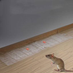 Souris collante transparente de panneau collant fort anti-rongeur avec la colle de souricière