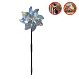 5 PCS Balcon Jardin Terres Agricoles Bird Catcher Réflecteur Anti-oiseau Laser Moulin À Vent, Style: Huit