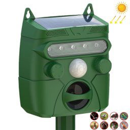 Répulsif solaire ultrasonique pour animaux, répulsif d'oiseaux d'extérieur, répulsif électronique pour souris