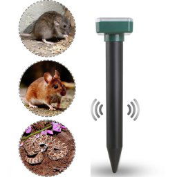Répulsif solaire pour souris, répulsif ultrasonique LED pour manoir, ferme, champ de riz, répulsif pour serpent (carré)