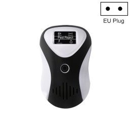 Répulsif de souris multifonctionnel à ultrasons Répulsif d'insectes silencieux à économie d'énergie, type de prise : (noir blanc)