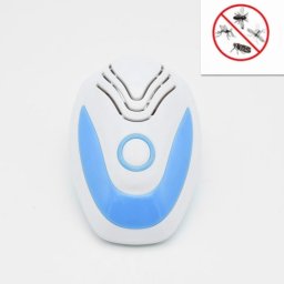 Répulsif anti-moustique électronique à ultrasons multifonctionnel, type de prise: (bleu clair)