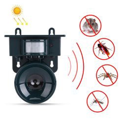 NY-2002 Solar Ultrasonic Souris Répellant Animal Repeller Extérieur Repeller oiseau imperméable (vert)