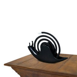 2 PCS Forme d'Escargot Moustique Bobine Plateau Ignifuge Moustique Bobine Rack (Noir)