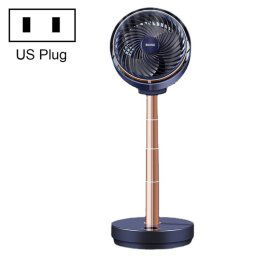 Secouant la tête ventilateur de circulation d'air ménage silencieux ventilateur de plancher de chambre à coucher, prise CN (bleu foncé)