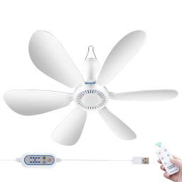Mini ventilateur de plafond à six pales, silencieux, à énergie éolienne élevée, pour dortoir, maison, style: ventilateur + cordon de contrôle de vitesse de télécommande