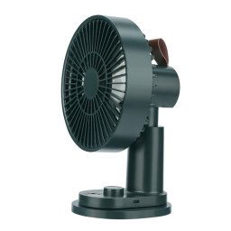 Télécommande intelligente Charge USB Secouant la tête Ventilateur de bureau Poussette Clip Fan (Vert)