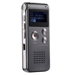 SK-012 32 Go USB Dictaphone Digital Audio Voice Recorder avec lecteur MP3 WAV Fonction var (gris)