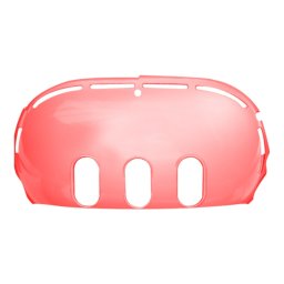 Pour Meta Quest 3 PC Coque de protection, style : coque unique (rouge transparent ordinaire)
