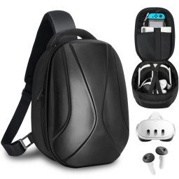 Pour Meta Quest 3 valise rigide sac à dos à bandoulière à capacité extensible