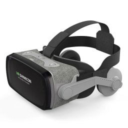VR SHINECON G07E Lunettes vidéo 3D de réalité virtuelle adaptées aux smartphones 4,0 pouces - 6,3 pouces (gris)