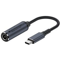 Connecteur adaptateur de charge d'ordinateur DC 5,5 x 2,1 mm vers USB-C/Type-C mâle 100 W
