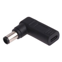 Connecteur adaptateur coudé USB-C / Type-C femelle à 7,4 x 5,0 mm mâle pour ordinateurs portables Dell