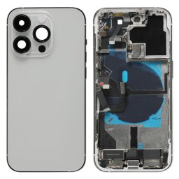 For iPhone 14 Pro Battery Back Cover Assembly, Version:CE EU Version(Silver)