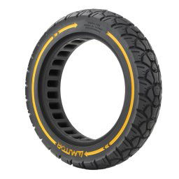 Pneu tout-terrain universel AIMITE 9,5 x 2,125/36 Card 9,5 pouces pour scooter électrique 230 x 50 (ligne jaune)