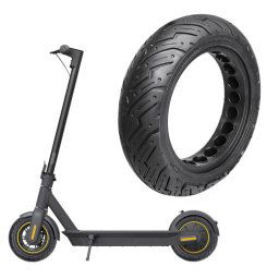 Pour scooter Ninebot Max G30 10 x 2,5 pouces Pneu solide en nid d'abeille antidéflagrant (noir)