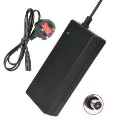 42V 2A Lotus Head Scooter électrique Chargeur intelligent Chargeur de batterie au lithium 36V, prise: Royaume-Uni